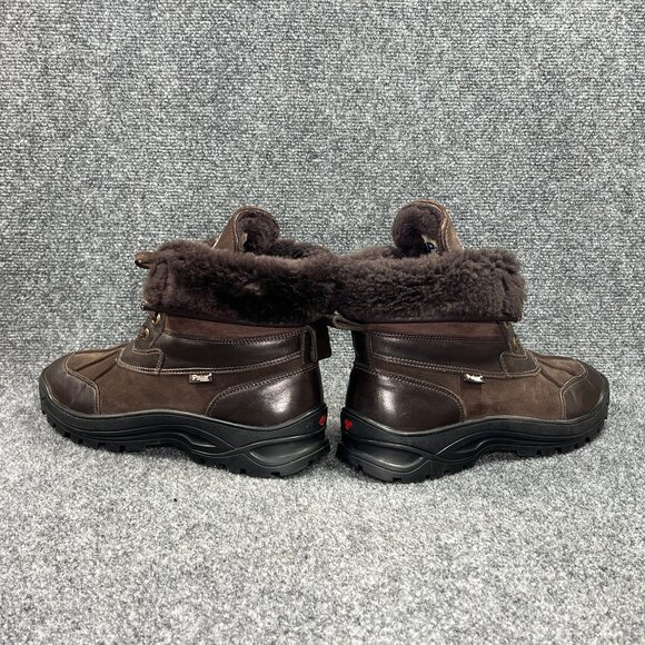 PAJAR Winter Boots Mens Size 9 Brown Leather Ice Gripper Spike Fishing Snow Cold - Picture 8 of 16